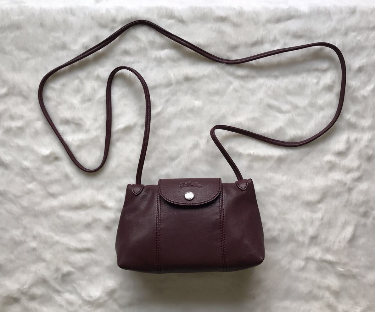 longchamp cuir crossbody